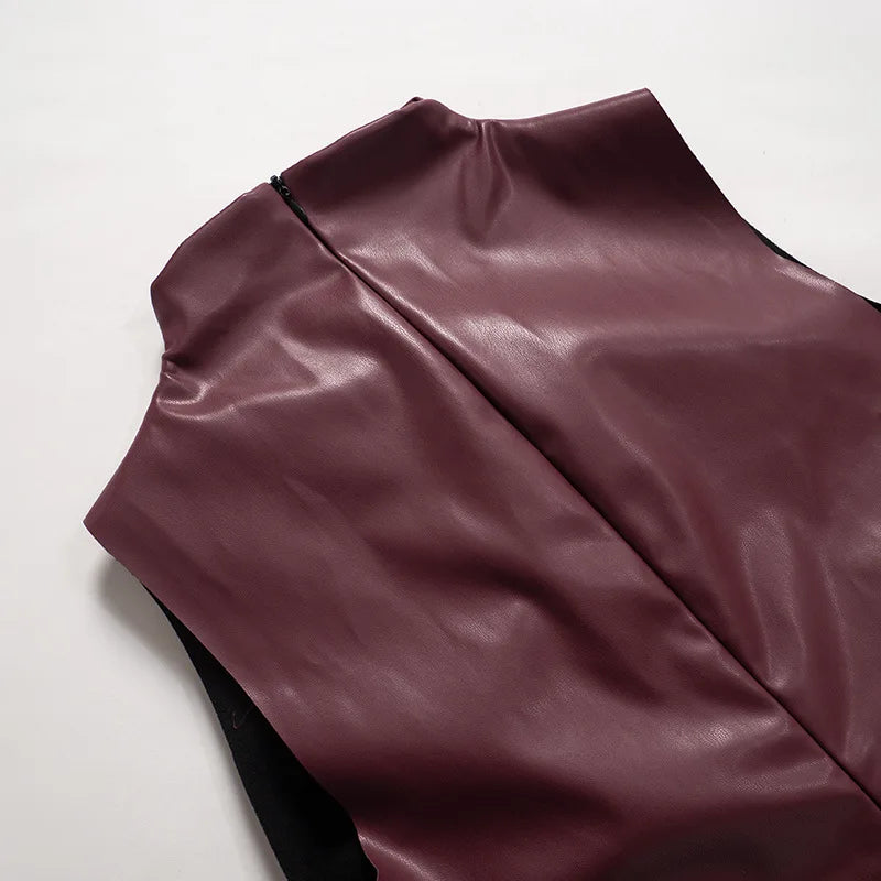 Top Cuerina