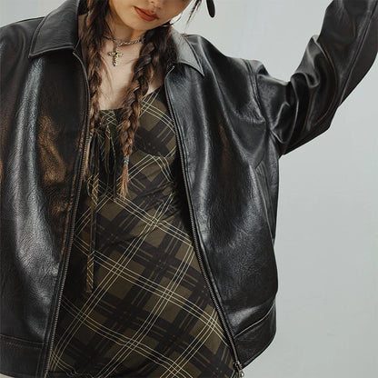 Chaqueta Biker Negra