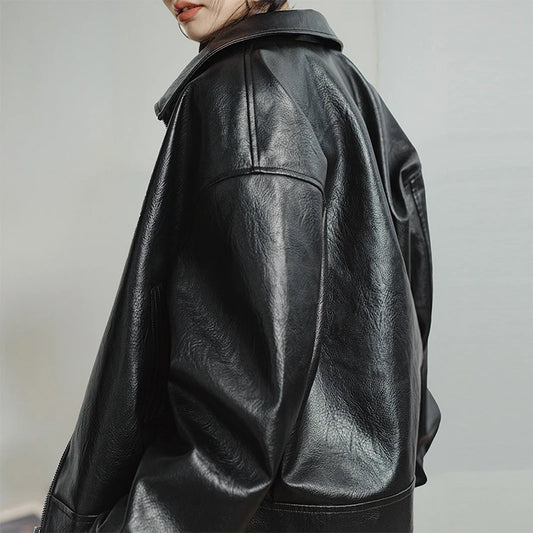 Chaqueta Biker Negra