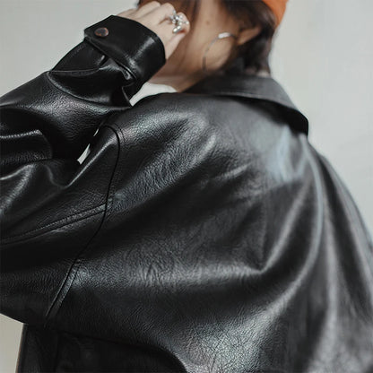 Chaqueta Biker Negra