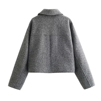 Abrigo Lana Gris