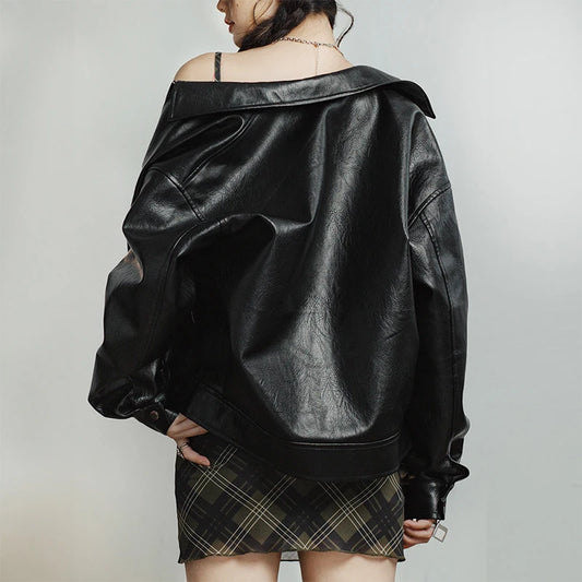 Chaqueta Biker Negra