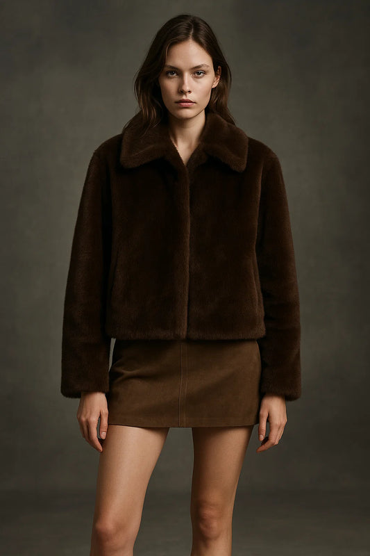 Chaqueta de Piel Sintética