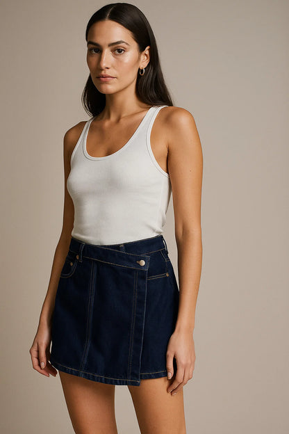 Falda short de Jeans